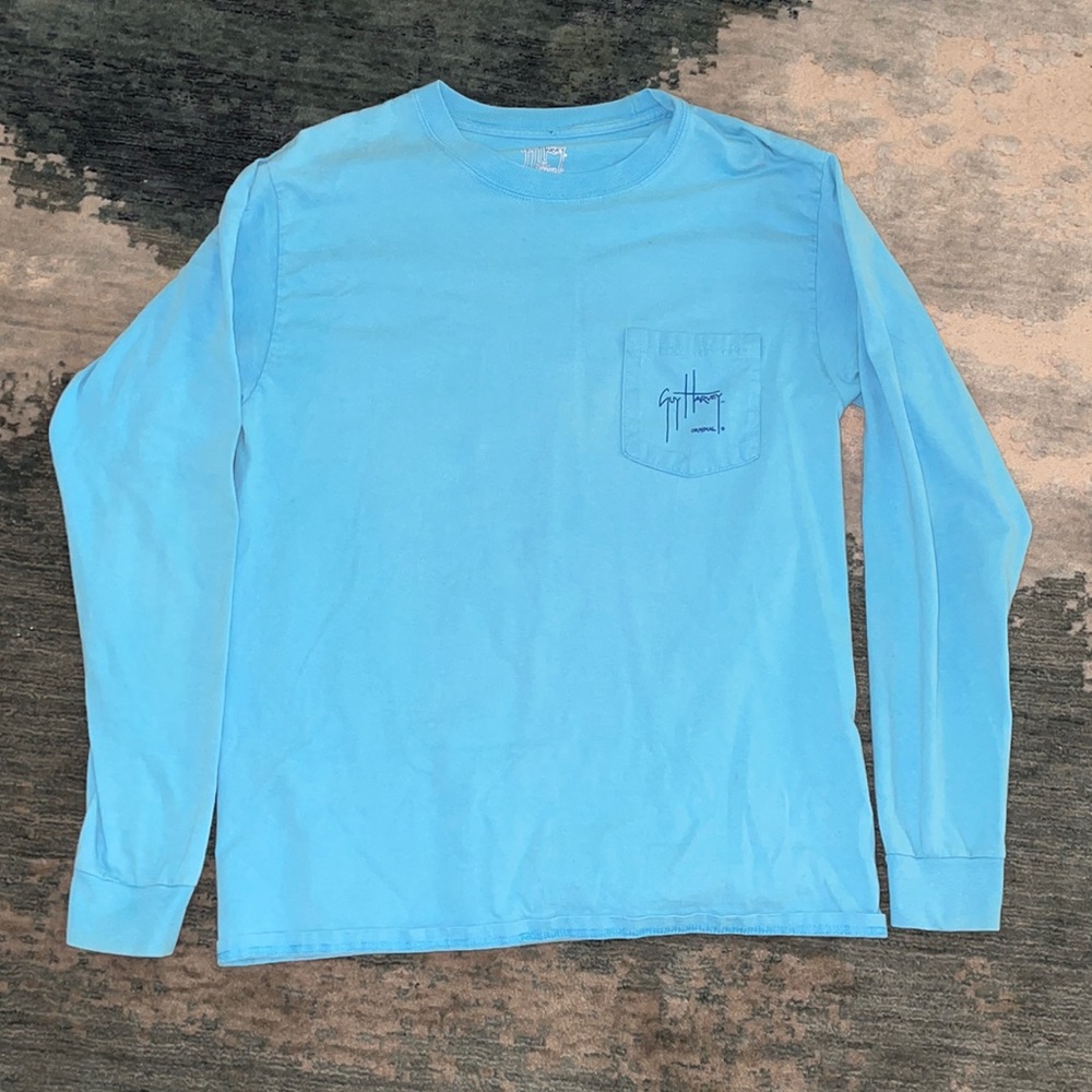Men’s blue guy Harvey shirt